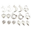 Alloy Moon Heart Small Pendant Charm DIY Jewelry Accessories For Necklace Bracelet Making view 3