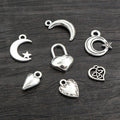 Alloy Moon Heart Small Pendant Charm DIY Jewelry Accessories For Necklace Bracelet Making view 4