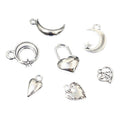Alloy Moon Heart Small Pendant Charm DIY Jewelry Accessories For Necklace Bracelet Making view 5