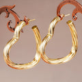 Korean Style Open Heart Stud Earrings For Women, Spiral Heart Sweet Design Fashion Accessories view 2