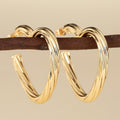 Korean Style Open Heart Stud Earrings For Women, Spiral Heart Sweet Design Fashion Accessories view 1