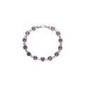 Light Luxury Copper Bracelet With Sparkling Zircon Geometric Round Clasp For Women view 5