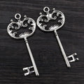 Alloy Vintage Key Pendant Charm For DIY Jewelry Accessories Necklace Bracelet 68x30mm 5g view 2