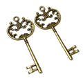 Alloy Vintage Key Pendant Charm For DIY Jewelry Accessories Necklace Bracelet 68x30mm 5g view 4