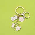 Metal Cartoon Rabbit Keychain Cute Bag Charm Student Gift view 1