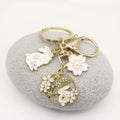 Metal Cartoon Rabbit Keychain Cute Bag Charm Student Gift view 3