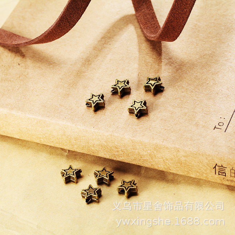 8mm Large Hole Star Spacer Beads