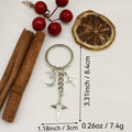 Metal Hollow Star Keychain Couple Bag Charm view 2