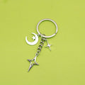 Metal Hollow Star Keychain Couple Bag Charm view 1