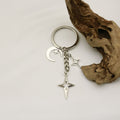 Metal Hollow Star Keychain Couple Bag Charm view 4