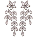Copper Floral Wheat Tassel Drop Earrings, Light Luxury Minimalist Stud Style view 5