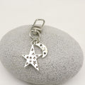 Metal Star Moon U Shape Keychain Earphone Case Bag Charm view 3