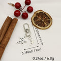 Metal Star Moon U Shape Keychain Earphone Case Bag Charm view 2