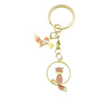 Zinc Alloy Fox Leaf Keychain Colorful Bag Charm Gift view 5