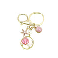 Ocean Starfish Shell Dolphin Turtle Mermaid Tail Keychain Bag Charm view 5
