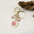Ocean Starfish Shell Dolphin Turtle Mermaid Tail Keychain Bag Charm view 4