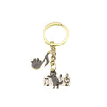 Zinc Alloy Music Cat Keychain For Bag Charm Gift view 5