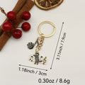 Zinc Alloy Music Cat Keychain For Bag Charm Gift view 2