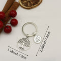 Zinc Alloy Vintage Tree Of Life Keychain Thanksgiving Gift view 2