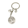 Zinc Alloy Heart Tree Of Life Keychain Thank You Gift view 5