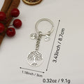 Zinc Alloy Heart Tree Of Life Keychain Thank You Gift view 2