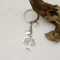 Zinc Alloy Heart Tree Of Life Keychain Thank You Gift view 4
