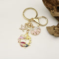 Zinc Alloy Shell Starfish Mermaid Keychain For Bag Charm Gift view 4