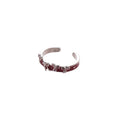 Light Luxury Copper Zircon Hollow Flower Bow Star Geometric Index Finger Ring For Women view 5