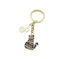 Zinc Alloy Piano Music Cat Keychain Bag Charm Gift view 5