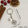 Metal Airplane Camera Compass Keychain Travel Gift view 2
