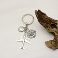 Silver Zinc Alloy Airplane Model Jewelry Findings Accessories for DIY Jewelry Making view 4