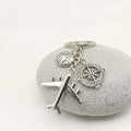 Silver Zinc Alloy Airplane Model Jewelry Findings Accessories for DIY Jewelry Making view 3