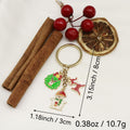 Metal Christmas Santa Candy Tree Keychain Holiday Gift Key Ring view 2