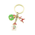 Metal Christmas Santa Candy Tree Keychain Holiday Gift Key Ring view 5