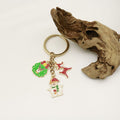 Metal Christmas Santa Candy Tree Keychain Holiday Gift Key Ring view 4