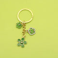 Metal Heart Flower Keychain Bag Charm view 1