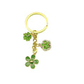 Metal Heart Flower Keychain Bag Charm view 5