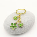 Metal Heart Flower Keychain Bag Charm view 3