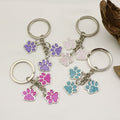 Zinc Alloy Cat Paw Keychain Cute Car Key Ring Gift view 4