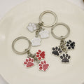 Zinc Alloy Cat Paw Keychain Cute Car Key Ring Gift view 3
