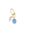 Metal Ocean Starfish Turtle Mermaid Keychain Bag Charm – Gold view 5