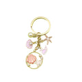Metal Ocean Starfish Shell Dolphin Turtle Keychain Bag Charm Gift view 5