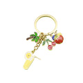 Zinc Alloy Palm Cherry Juice Keychain Cute Bag Charm view 5