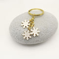 Alloy Snowflake Bell Keychain Christmas Gift (1919) view 4
