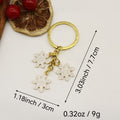 Alloy Snowflake Bell Keychain Christmas Gift (1919) view 2