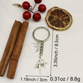 Metal Moon Star Tassel Keychain Key Ring Bag Charm view 2