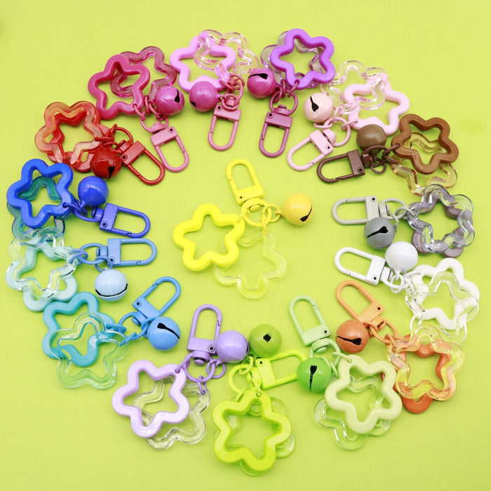 Acrylic Hollow Star Keychain Bag Charm