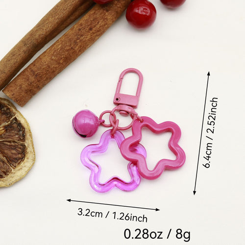 Acrylic Hollow Star Keychain Bag Charm