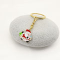 Zinc Alloy Christmas Santa Tree Keychain Set Holiday Gift view 3