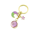 Metal Purple Star Moon Keychain Car Bag Charm Gift view 5